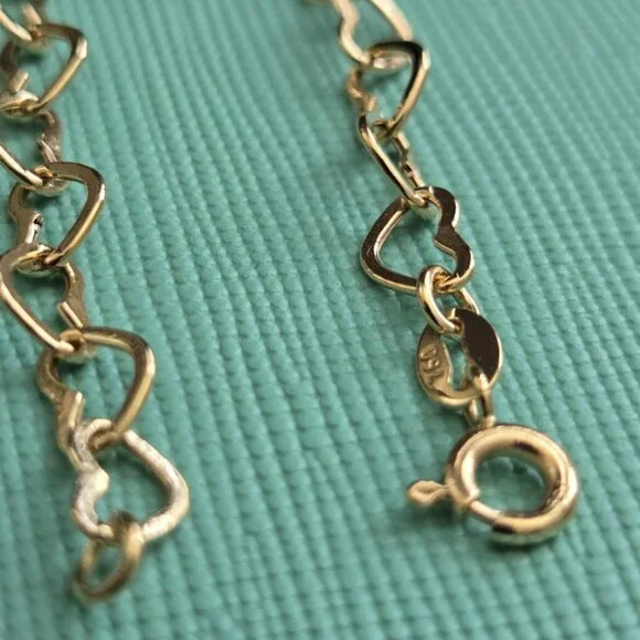 18k Bracelet openheart link design - Picture 5 of 11
